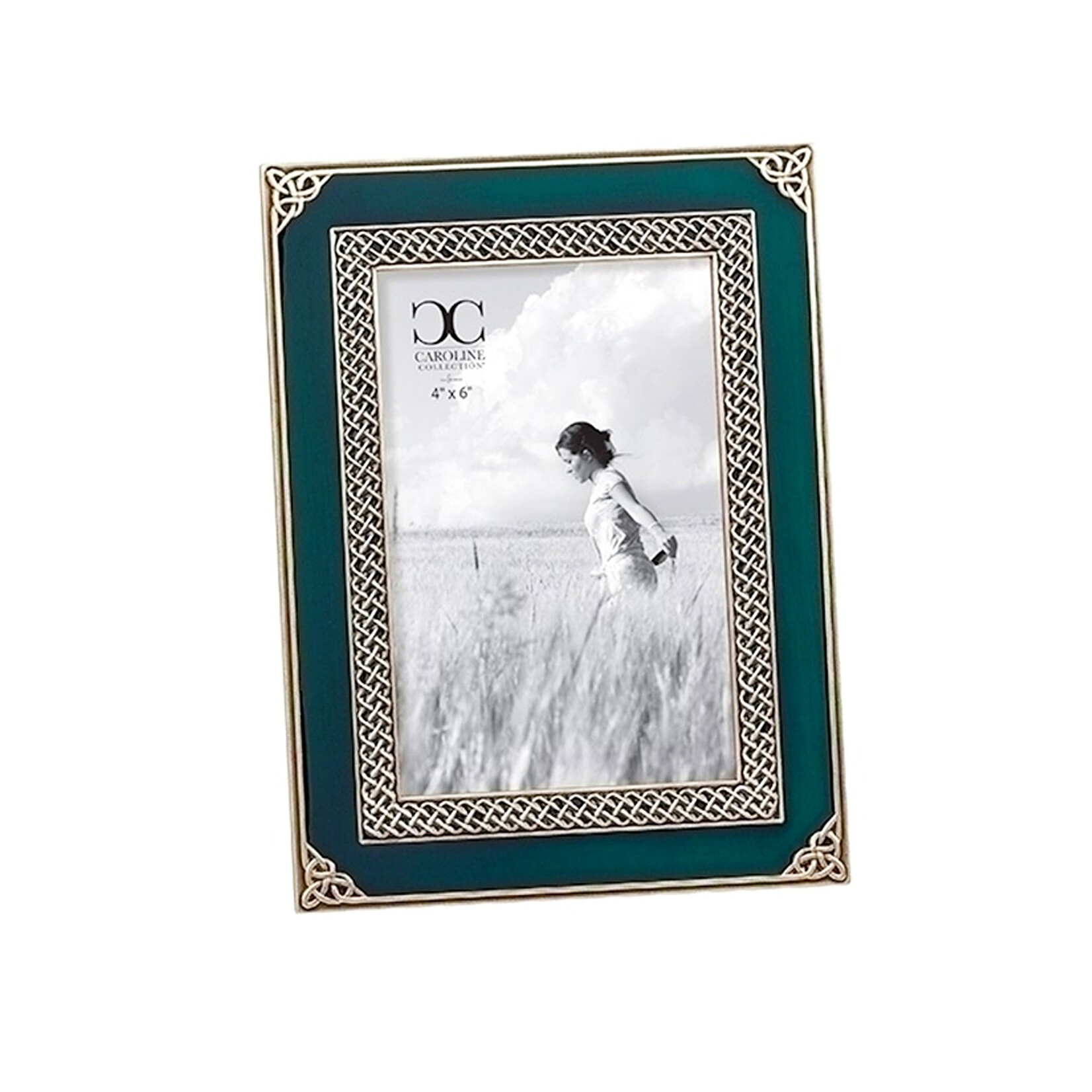 FRAMES & DECOR CELTIC FRAME w/ DRK GREEN ENAMEL & KNOTS