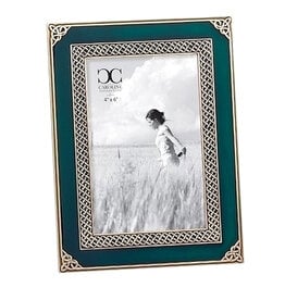 FRAMES & DECOR CELTIC FRAME w/ DRK GREEN ENAMEL & KNOTS