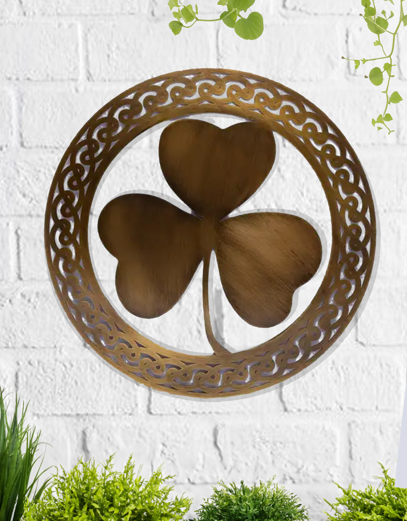 PLAQUES, SIGNS & POSTERS CELTIC WALL HANGING - Shamrock
