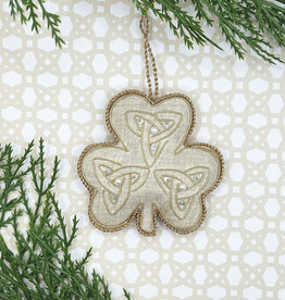 ORNAMENTS IRISH LINEN ORNAMENT - Shamrock
