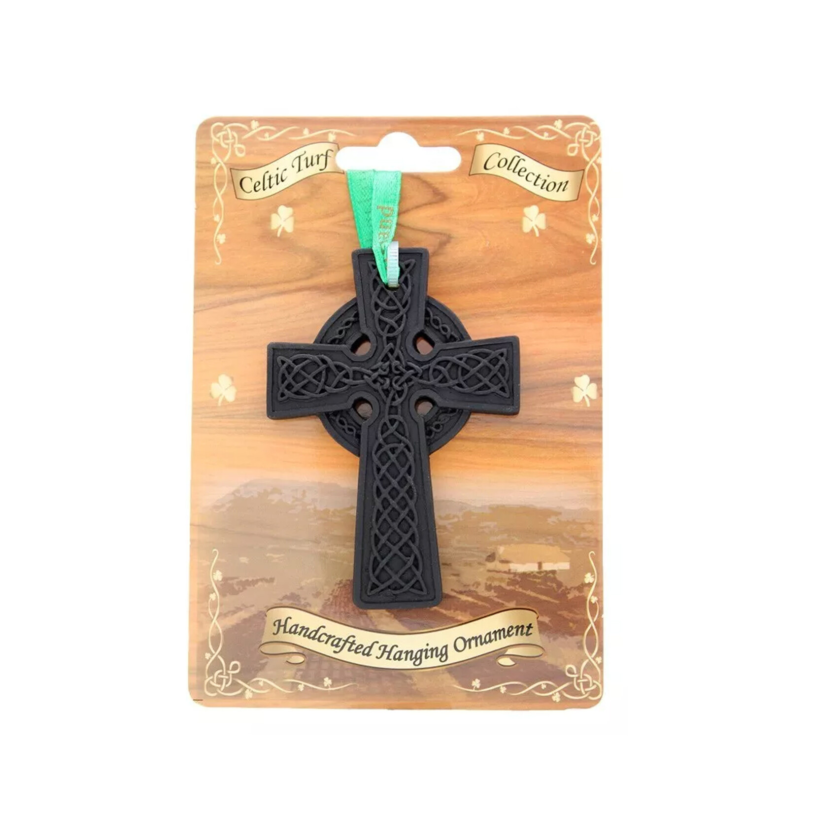 ORNAMENTS IRISH TURF HANGING ORNAMENT - CELTIC CROSS