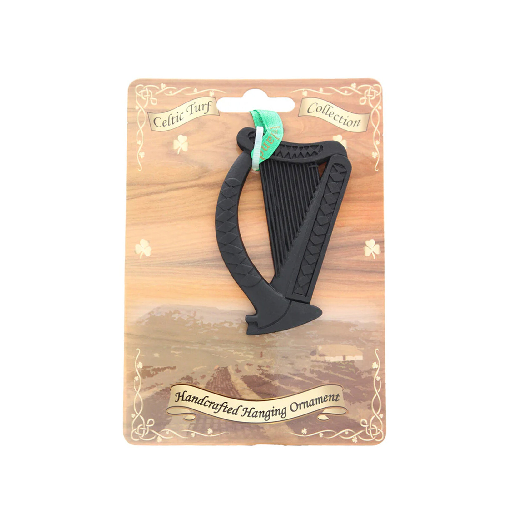 ORNAMENTS IRISH TURF HANGING ORNAMENT - HARP