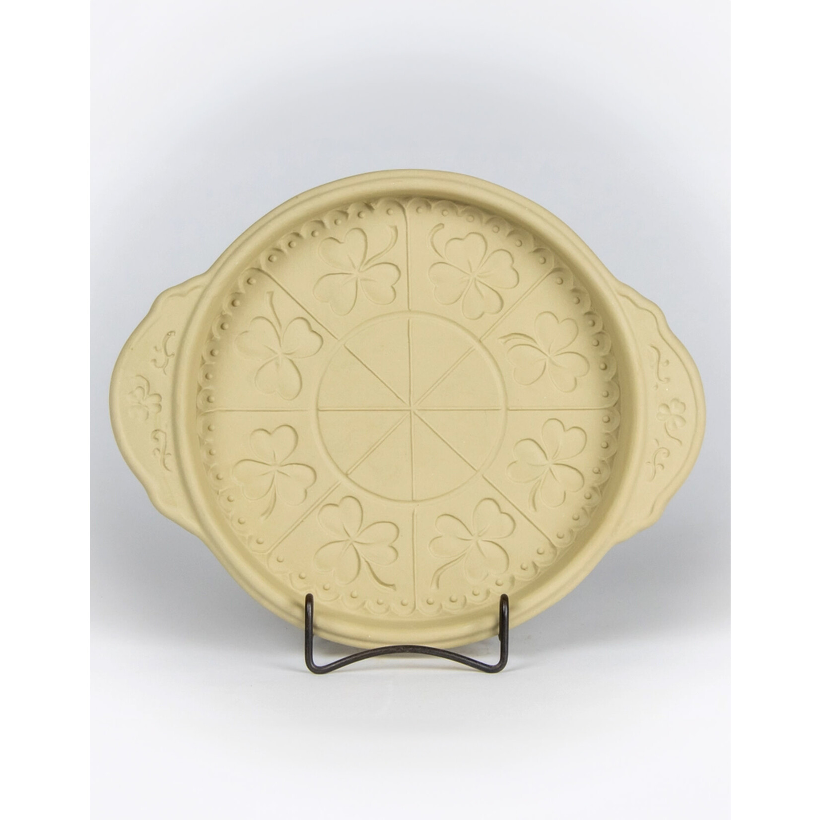 KITCHEN & ACCESSORIES SHORTBREAD PAN - Irish Lace Shamrock