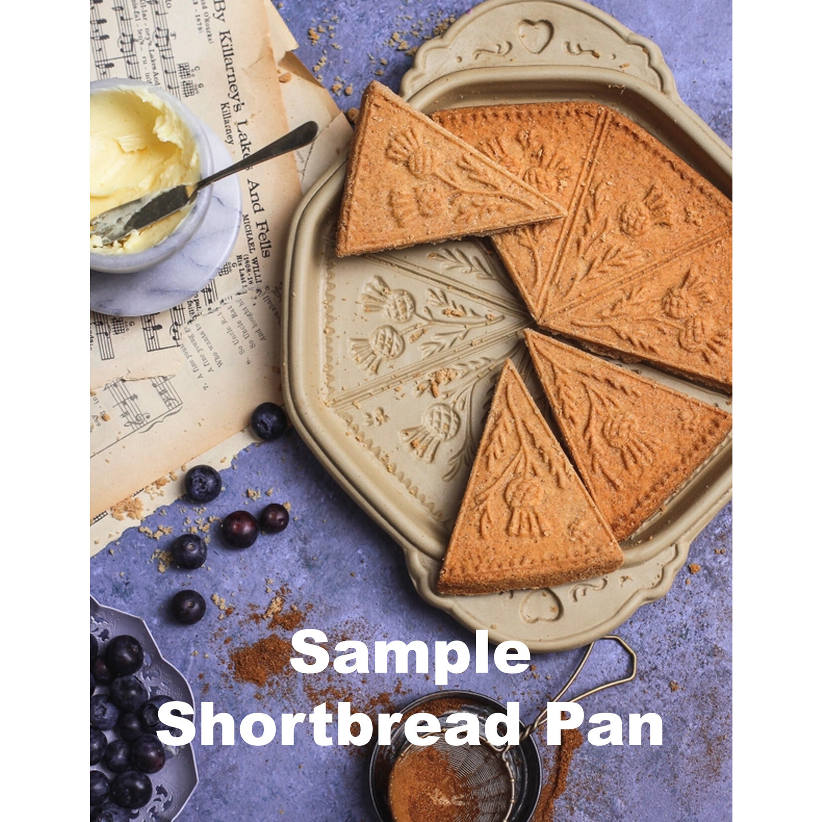 KITCHEN & ACCESSORIES SHORTBREAD PAN - Irish Lace Shamrock