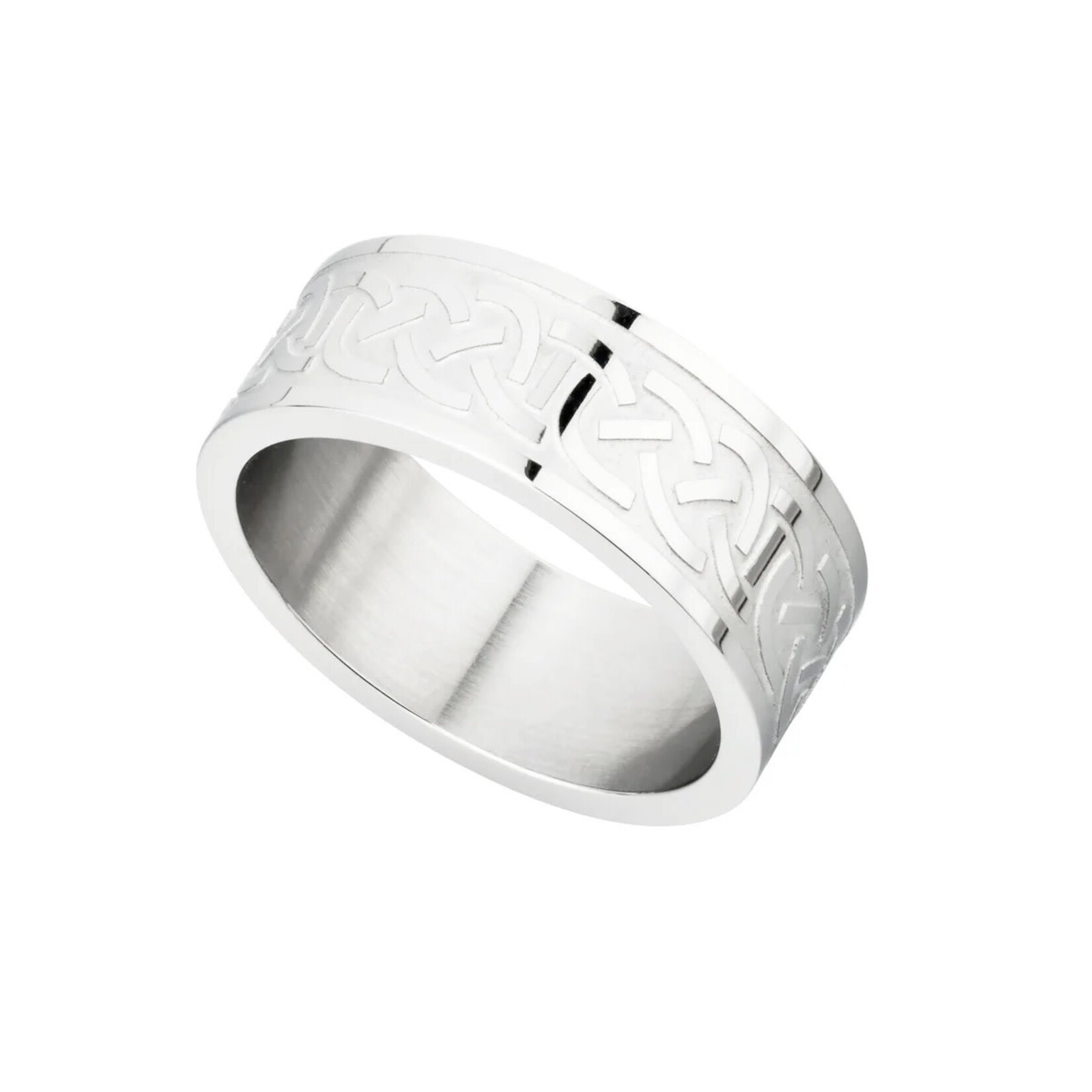 RINGS SOLVAR STAINLESS ENGRAVED CELTIC KNOT RING