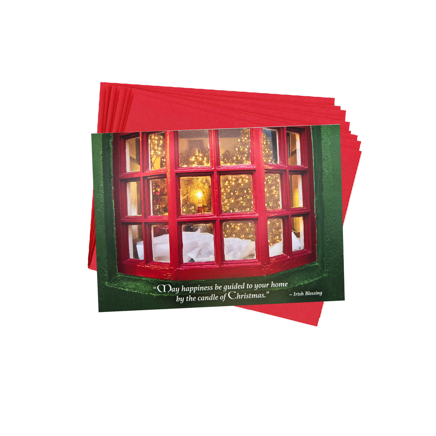 CARDS "CANDLE in WINDOW" IRISH BOXED HOLIDAY CARDS