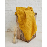TAPESTRIES, THROWS, ETC. ARAN PATCHWORK THROW BLANKET - Yellow