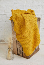 TAPESTRIES, THROWS, ETC. ARAN PATCHWORK THROW BLANKET - Yellow