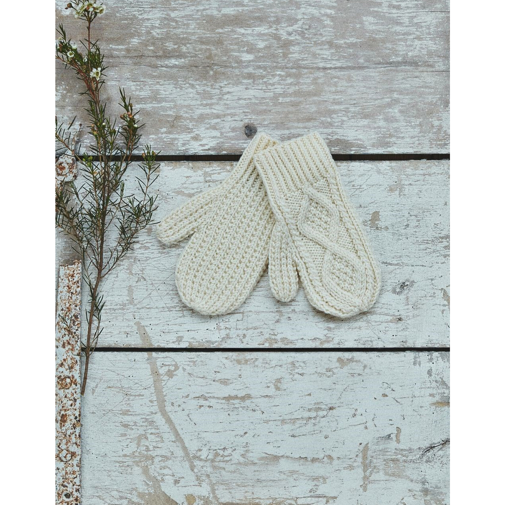 ACCESSORIES ARAN ADULT MITTENS - Natural