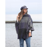 CAPES & RUANAS BRANIGAN WEAVERS RACHEL CAPE - Kildare Multi Indigo