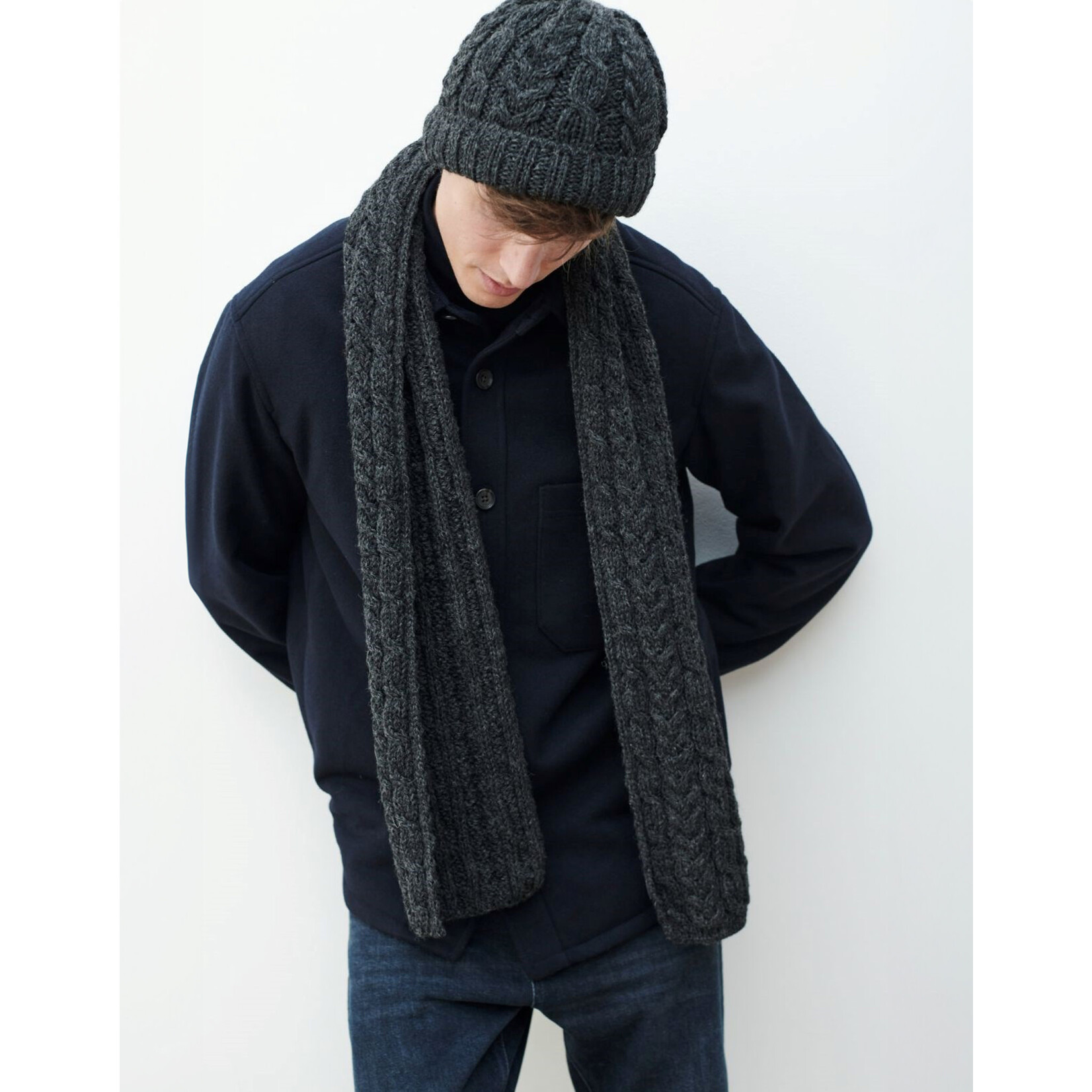 ACCESSORIES ARAN CABLE SCARF