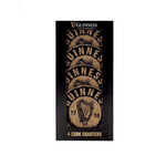 BARWARE GUINNESS CORK COASTERS - 4pk