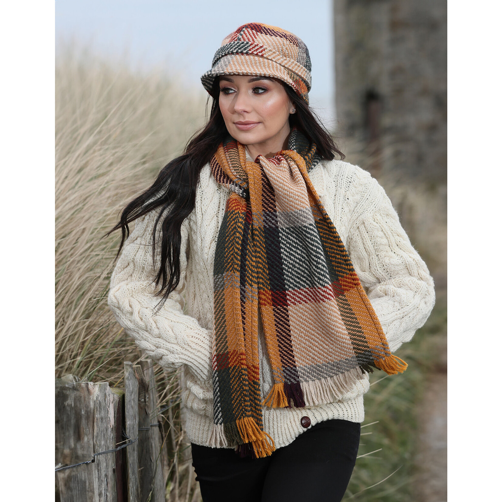 ACCESSORIES BRANIGAN WEAVERS SCARF - Galway Sage