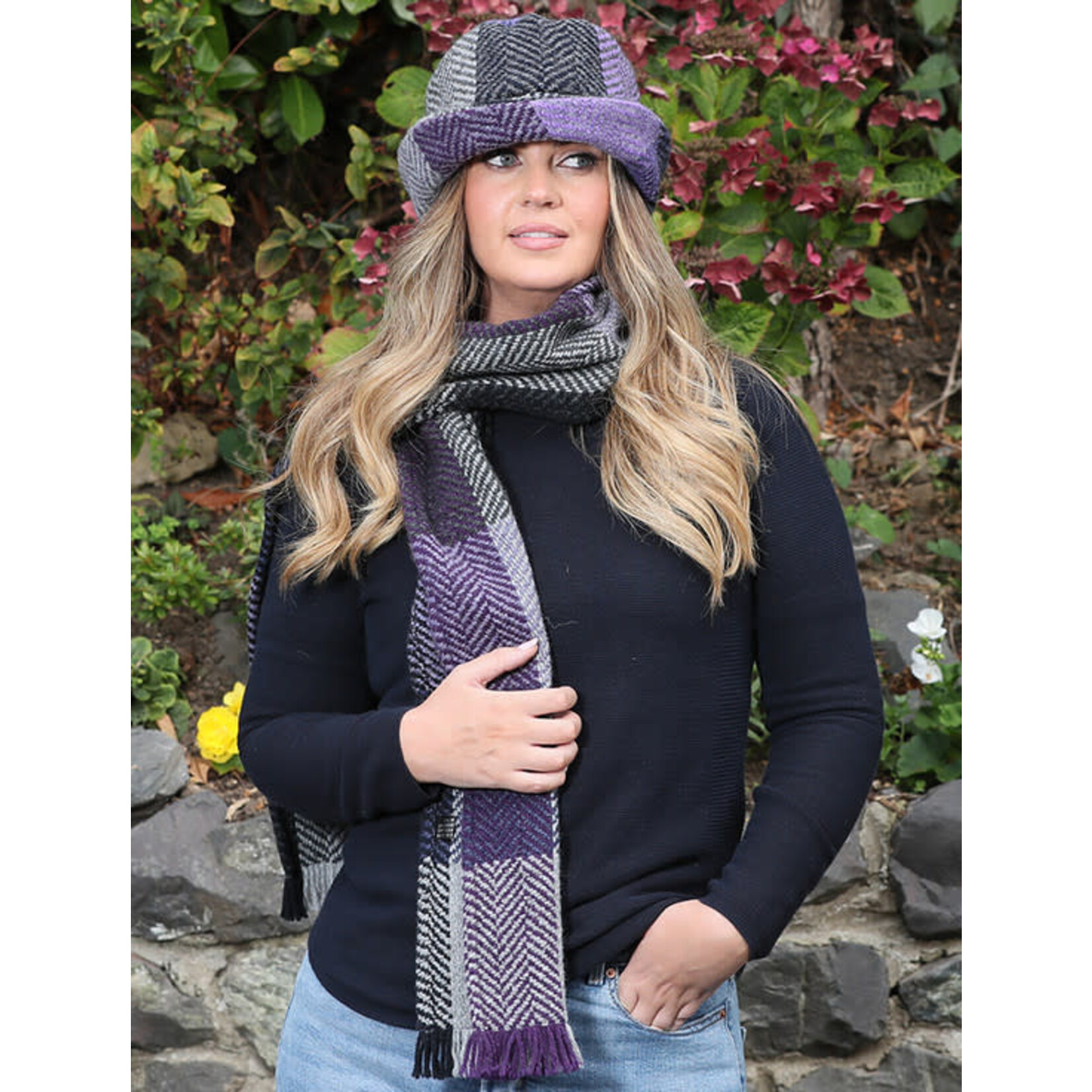 ACCESSORIES BRANIGAN WEAVERS SCARF - Donegal Lavender