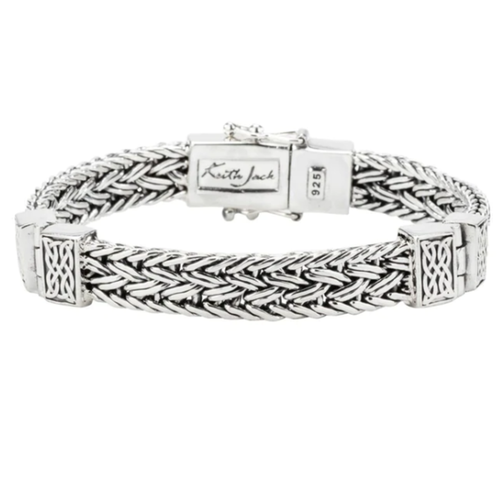 BRACELETS & BANGLES KEITH JACK CELTIC WEAVE HINGED BRACELET