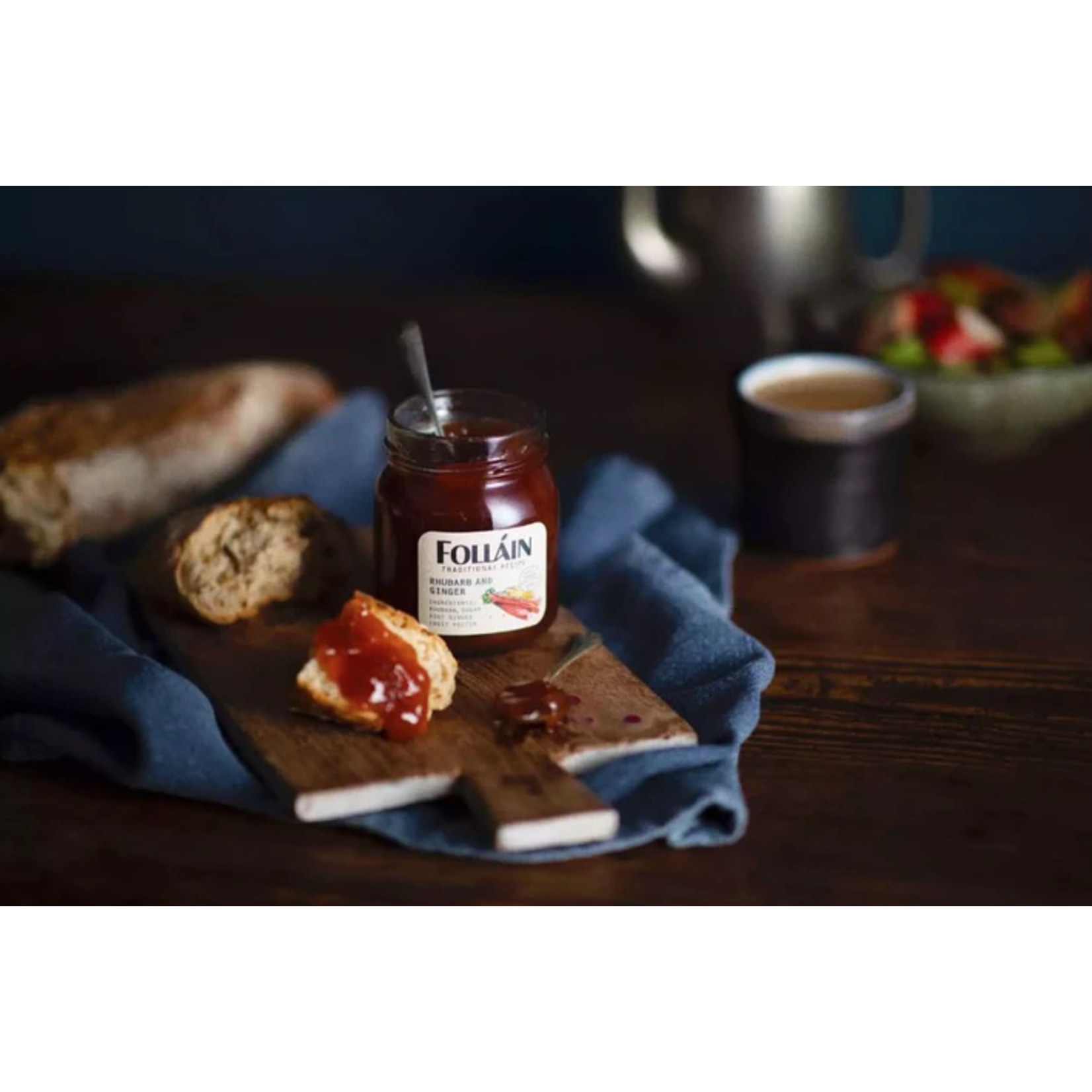 JAMS & SAUCES FOLLAIN JAM - Rhubarb & Ginger