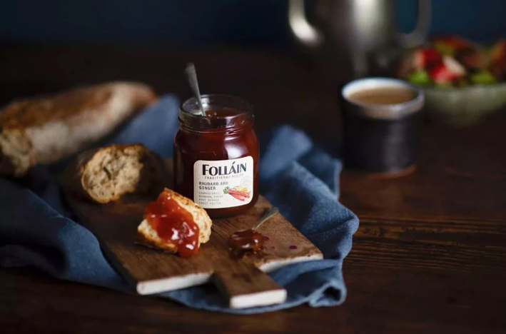 JAMS & SAUCES FOLLAIN JAM - Rhubarb & Ginger