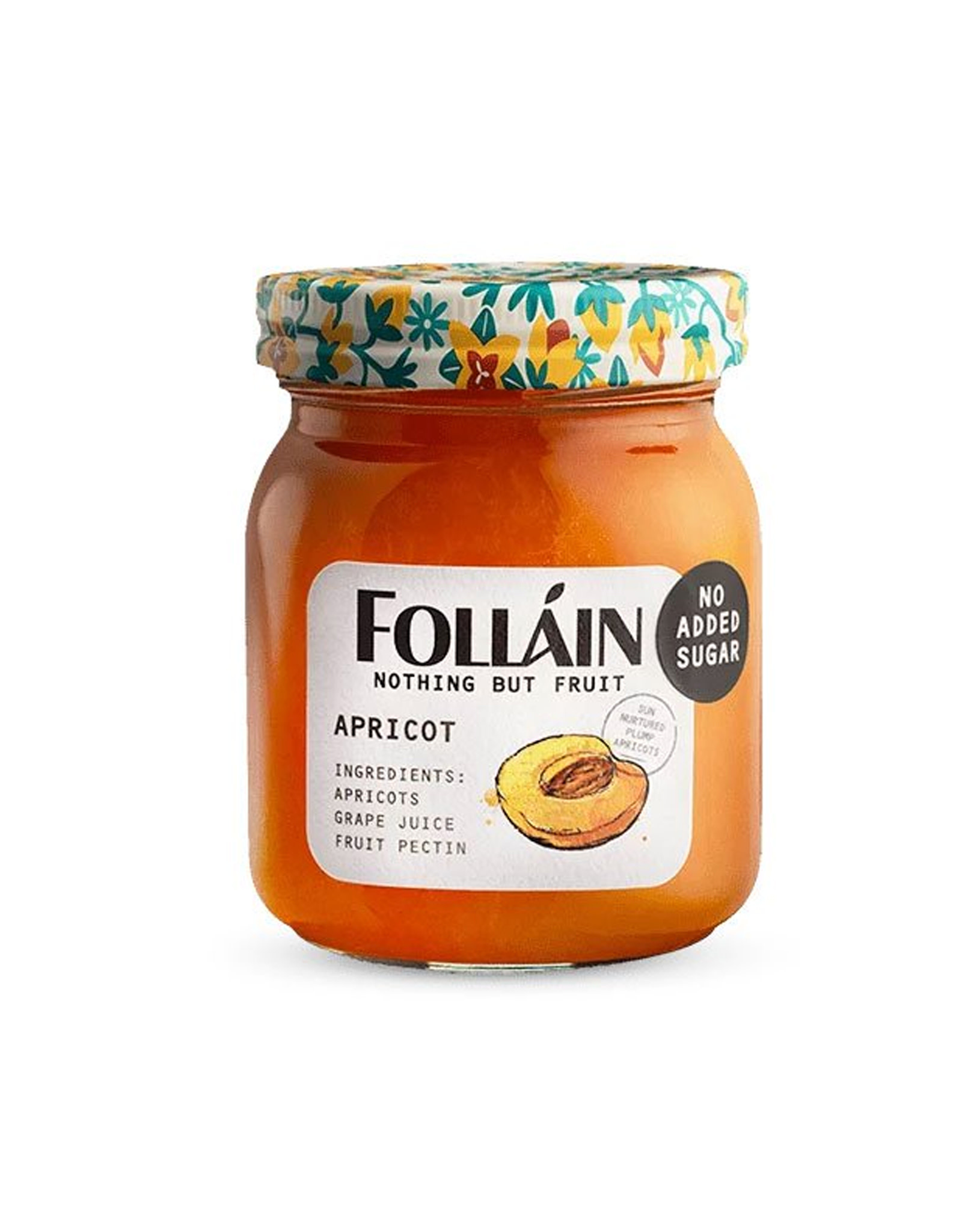 JAMS & SAUCES FOLLAIN 'NOTHING BUT FRUIT' JAM - Apricot