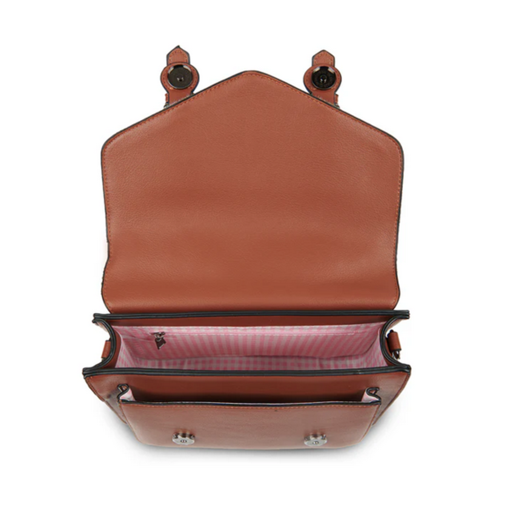 ACCESSORIES ISLANDER MEDIUM CALTON SATCHEL w HARRIS TWEED Chestnut and Blue Tartan