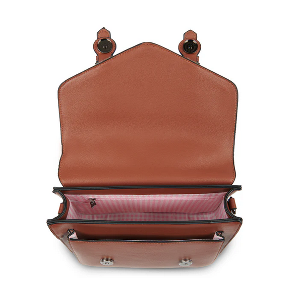 ACCESSORIES ISLANDER MEDIUM CALTON SATCHEL w HARRIS TWEED Chestnut and Blue Tartan