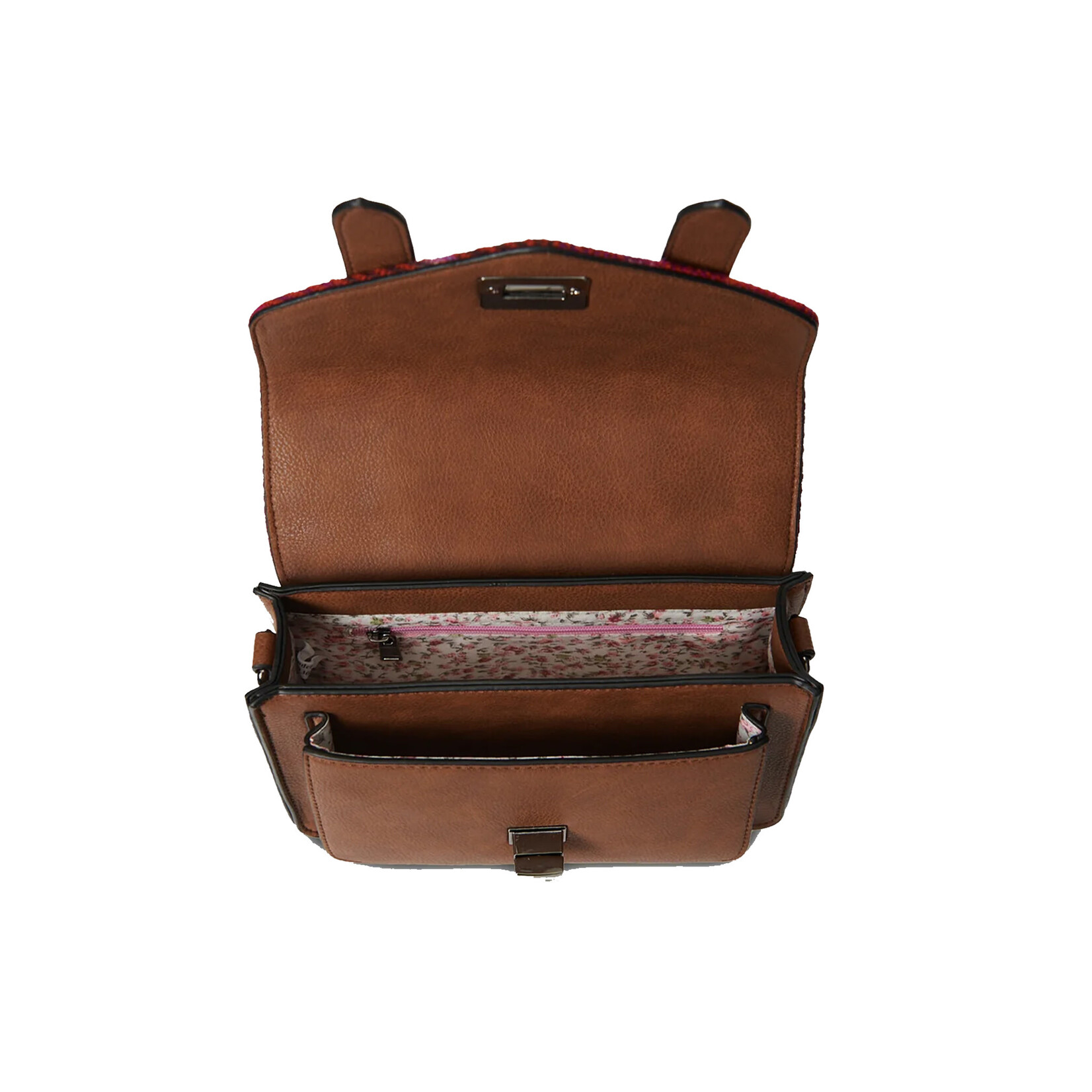 ACCESSORIES ISLANDER MINI SATCHEL w HARRIS TWEED Fuchsia Tartan