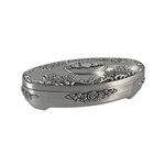 DECOR MULLINGAR PEWTER CLADDAGH OVAL JEWELRY BOX - Roses