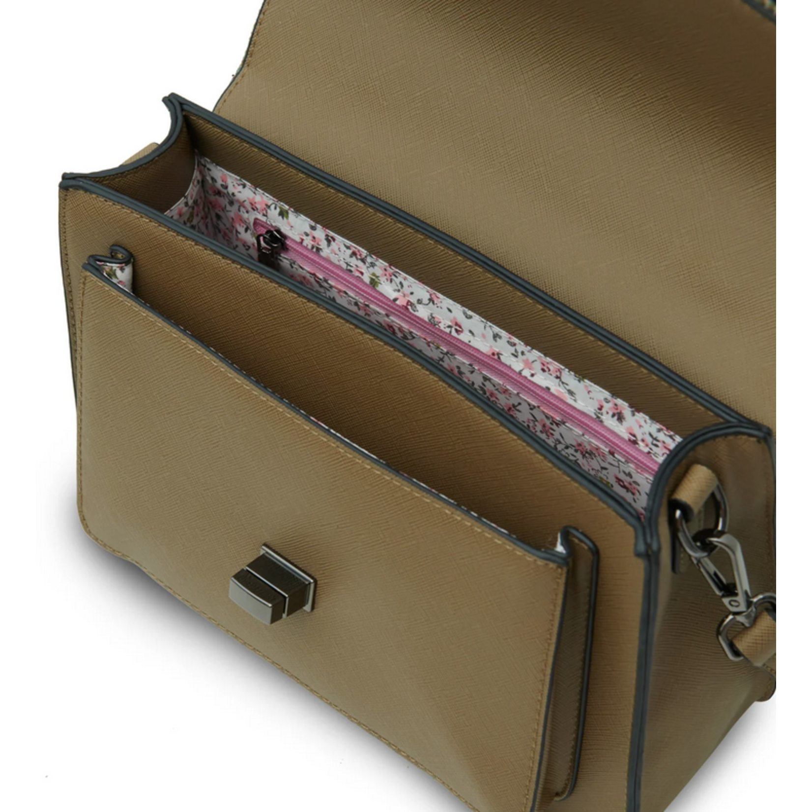 ACCESSORIES ISLANDER LARGE SATCHEL  w HARRIS TWEED  Chestnut Herringbone