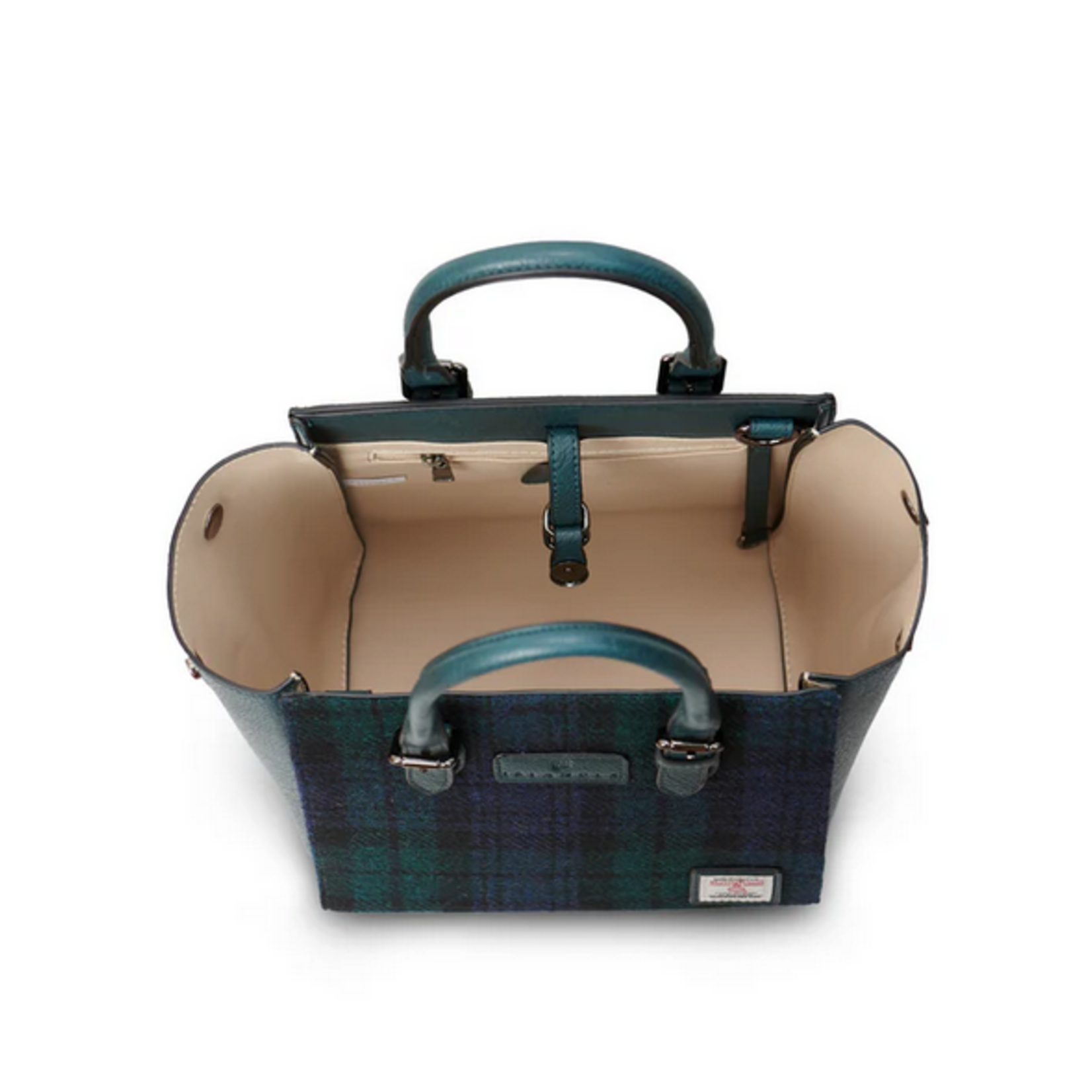 ACCESSORIES ISLANDER MEDIUM CAILLIE TOTE w HARRIS TWEED Black Watch
