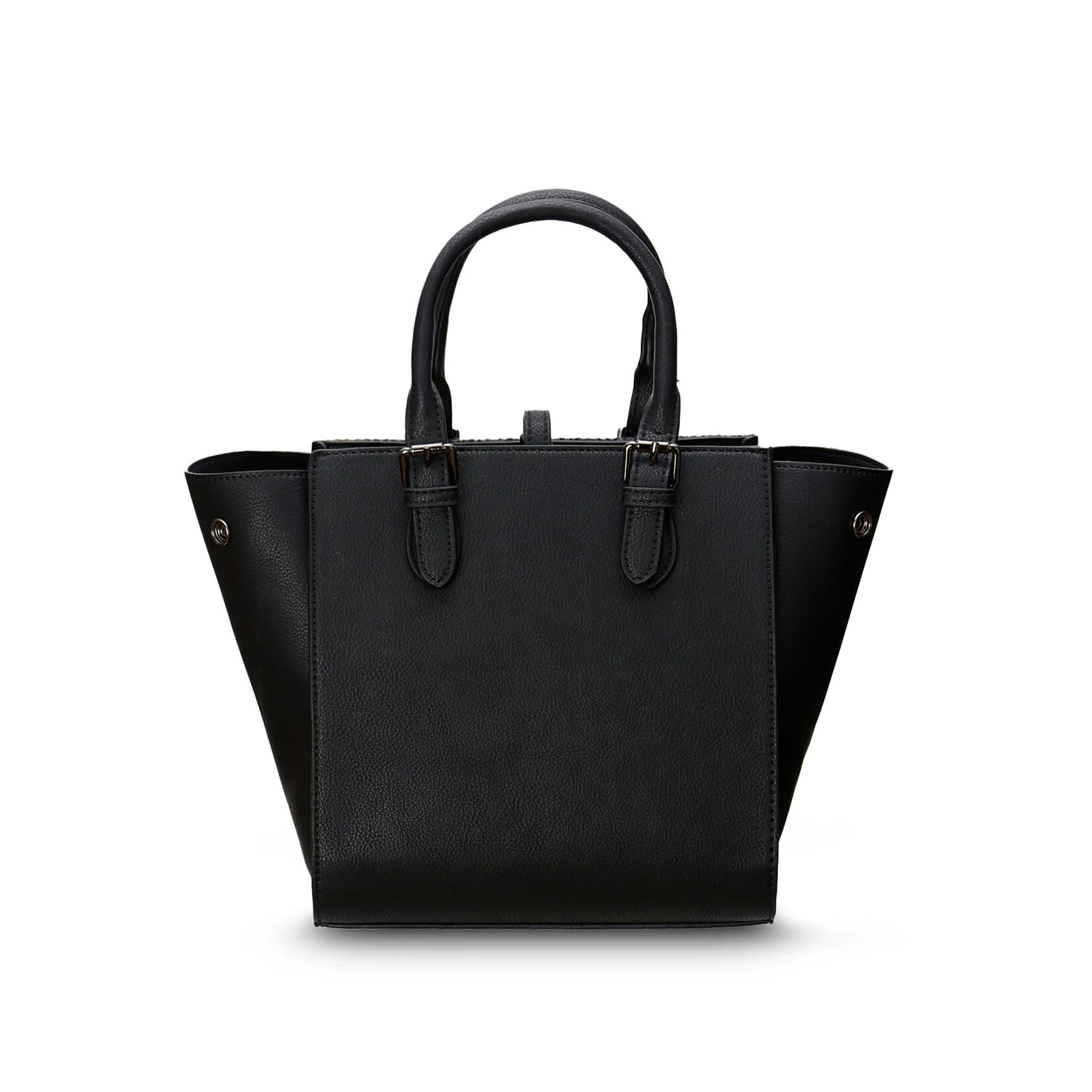 ACCESSORIES ISLANDER MEDIUM CAILLIE TOTE w HARRIS TWEED Black & Grey Herringbone