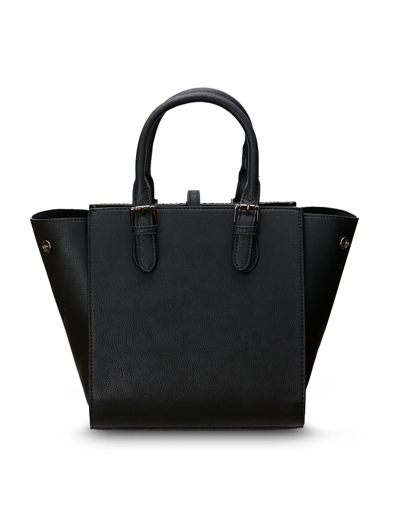 ACCESSORIES ISLANDER MEDIUM CAILLIE TOTE w HARRIS TWEED Black & Grey Herringbone