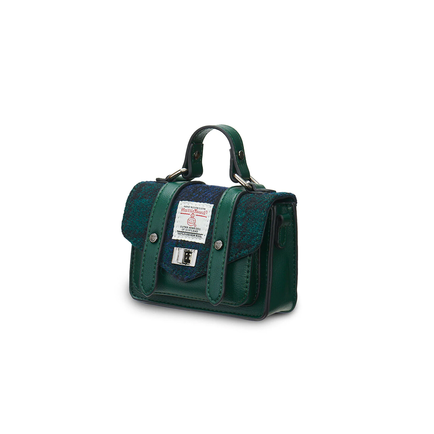 ACCESSORIES ISLANDER WEE SATCHEL w HARRIS TWEED Black Watch
