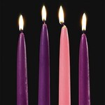 RELIGIOUS ADVENT CANDLE SET - 4pc