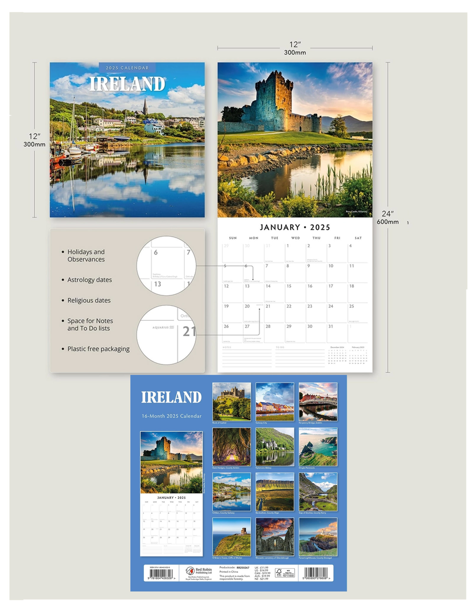 Celtic Calendar 2025 Brooks Liliane
