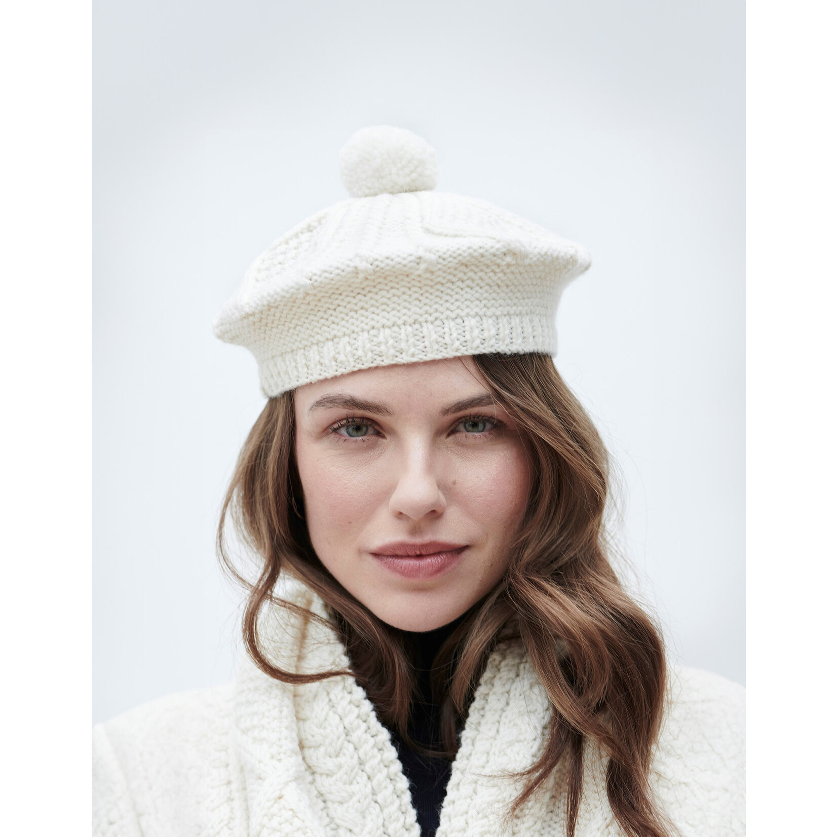 ACCESSORIES ARAN KNIT ADULT BERET