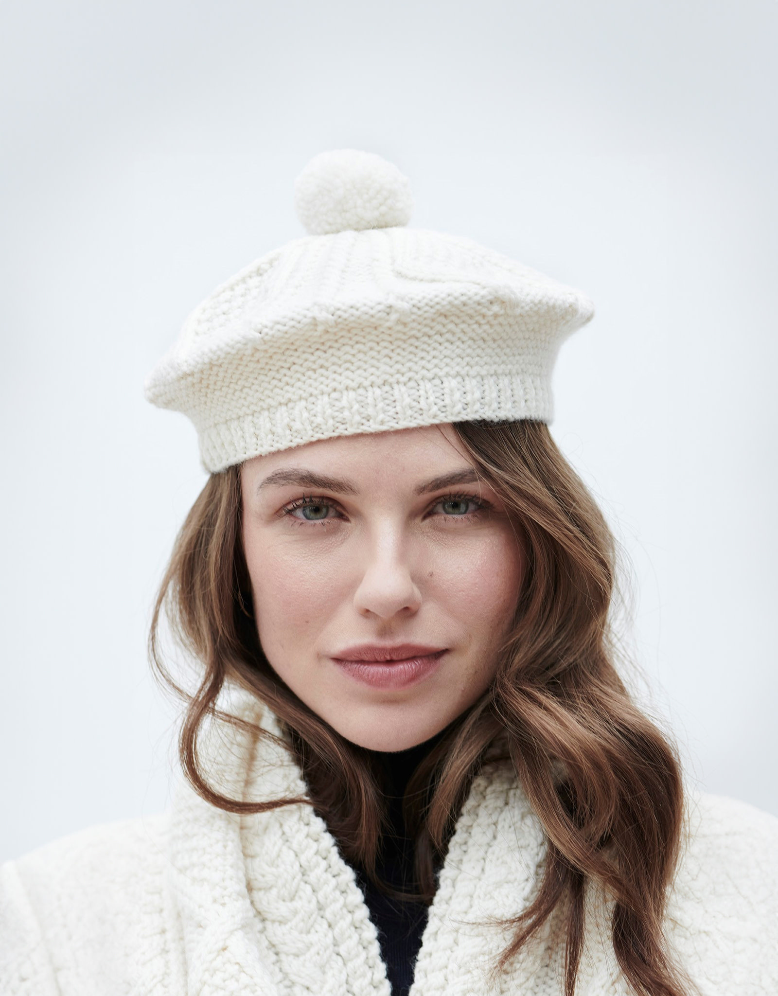 ACCESSORIES ARAN KNIT ADULT BERET