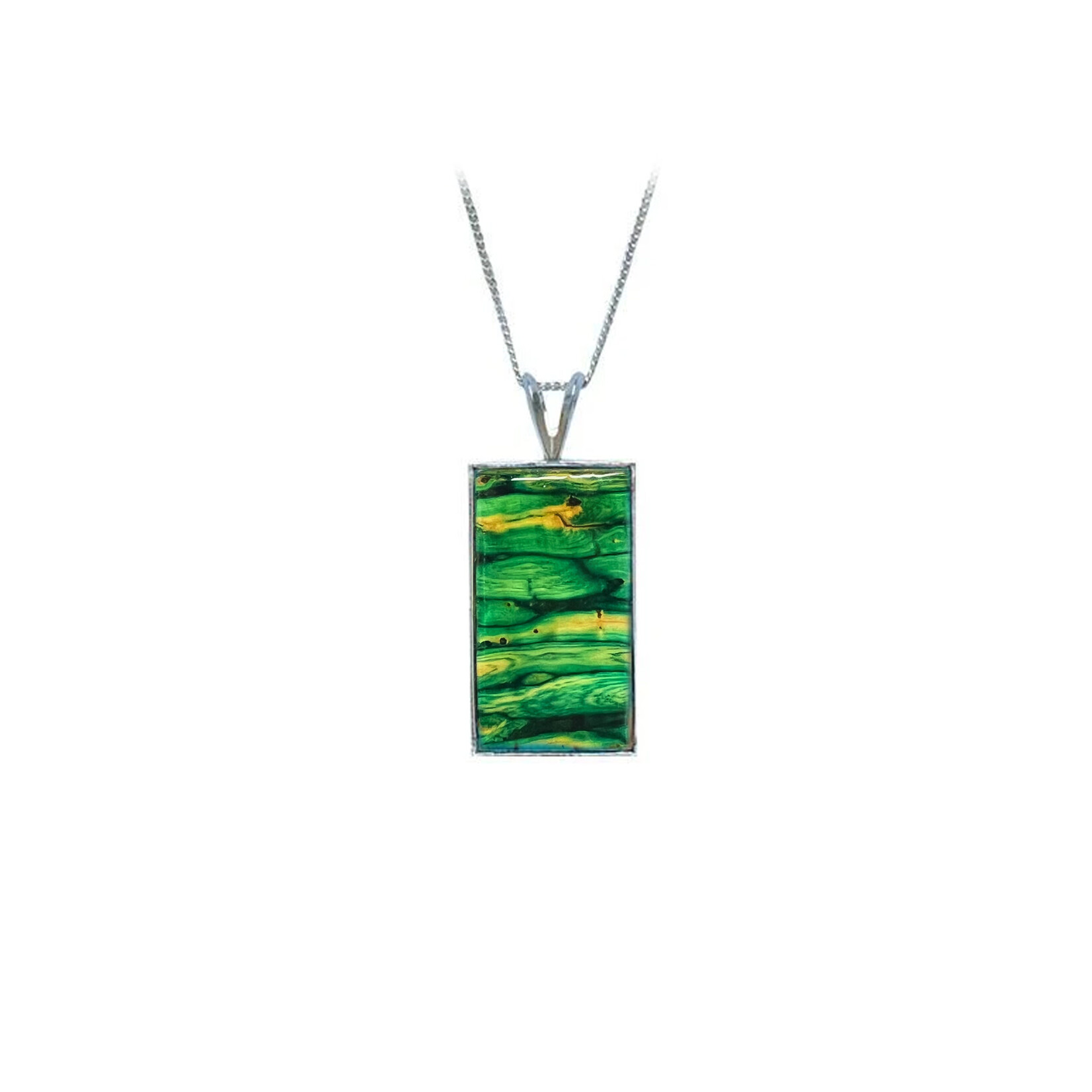 PENDANTS & NECKLACES HEATHERGEM RECTANGLE STERLING PENDANT