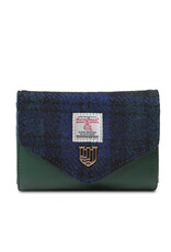 ACCESSORIES ISLANDER SML CLASP PURSE WALLET w HARRIS TWEED Black Watch