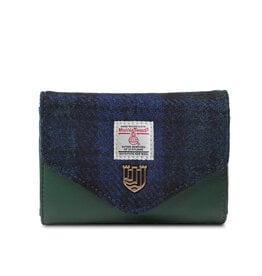 ACCESSORIES ISLANDER SML CLASP PURSE WALLET w HARRIS TWEED Black Watch