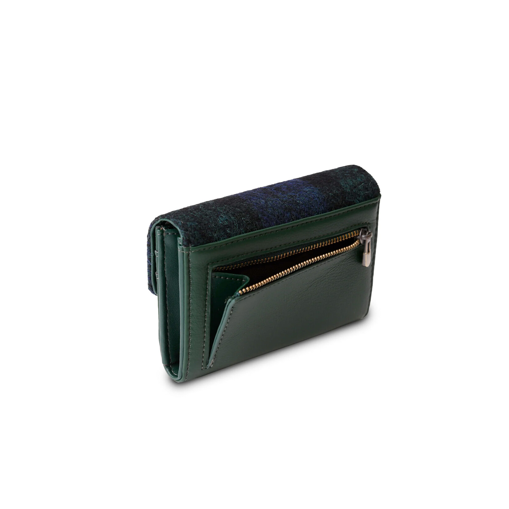 ACCESSORIES ISLANDER SML CLASP PURSE WALLET w HARRIS TWEED Black Watch