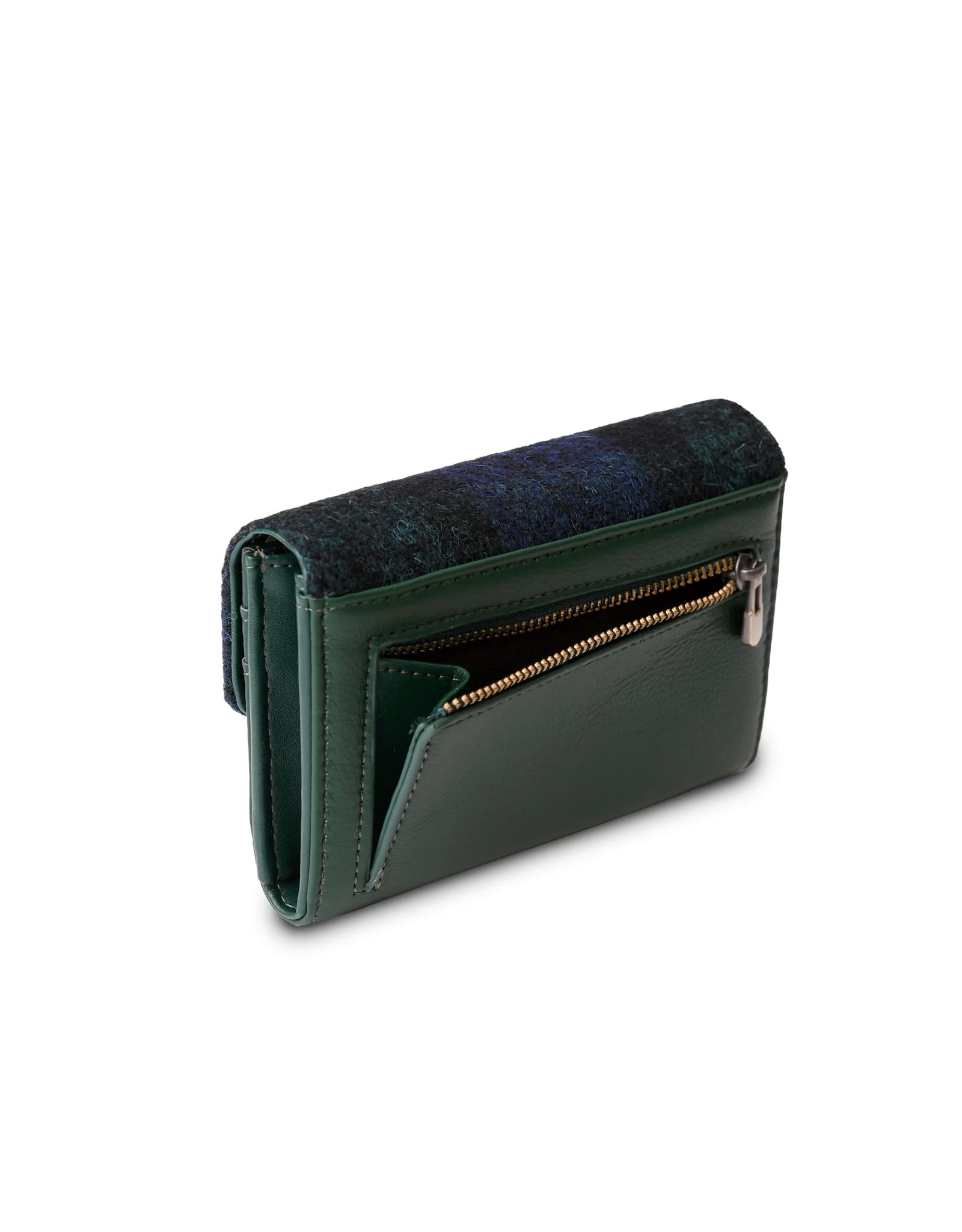 ACCESSORIES ISLANDER SML CLASP PURSE WALLET w HARRIS TWEED Black Watch