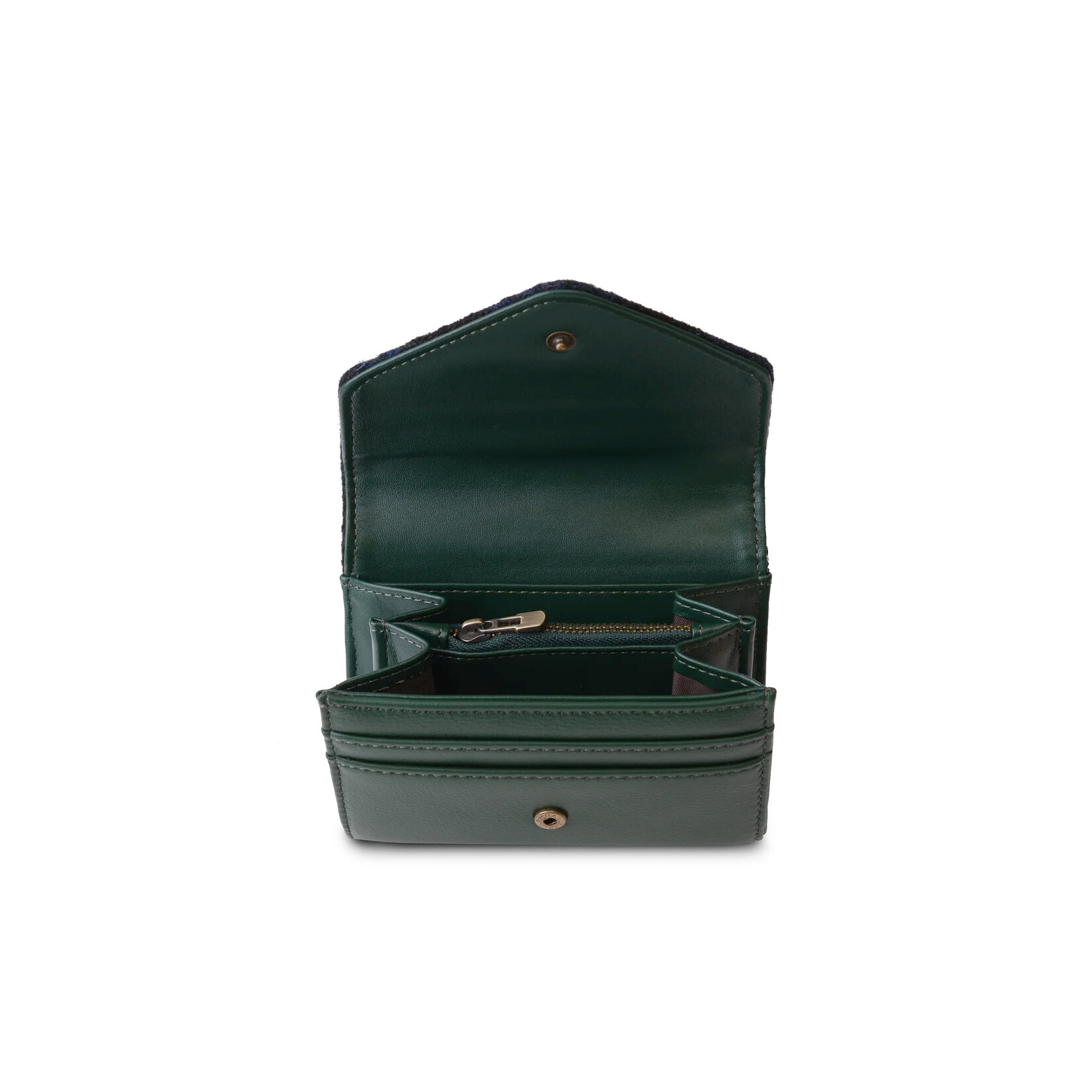 ACCESSORIES ISLANDER SML CLASP PURSE WALLET w HARRIS TWEED Black Watch