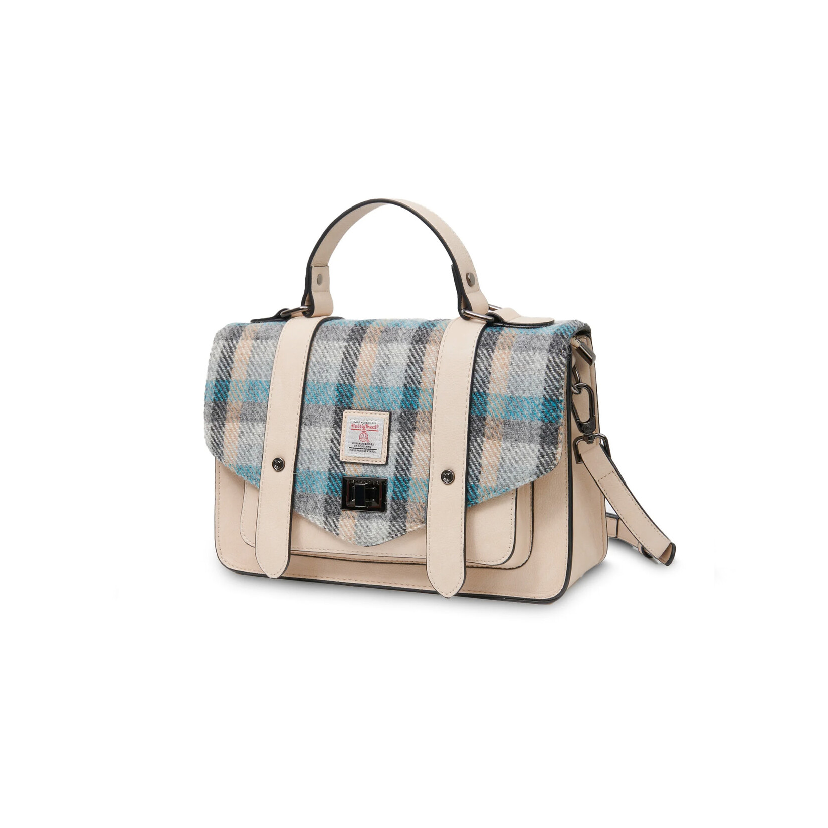 ACCESSORIES ISLANDER LARGE SATCHEL w HARRIS TWEED Islander Tartan