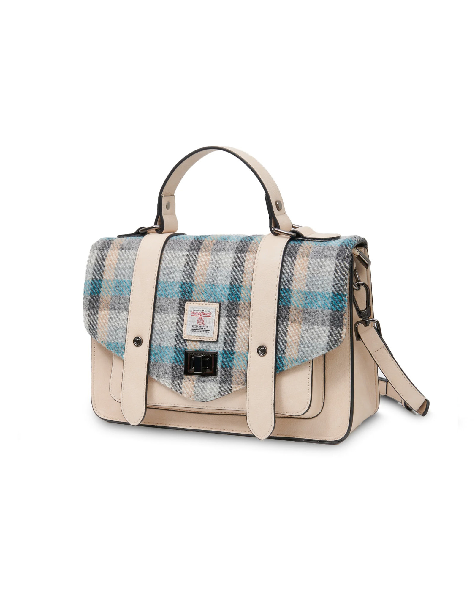ACCESSORIES ISLANDER LARGE SATCHEL w HARRIS TWEED Islander Tartan