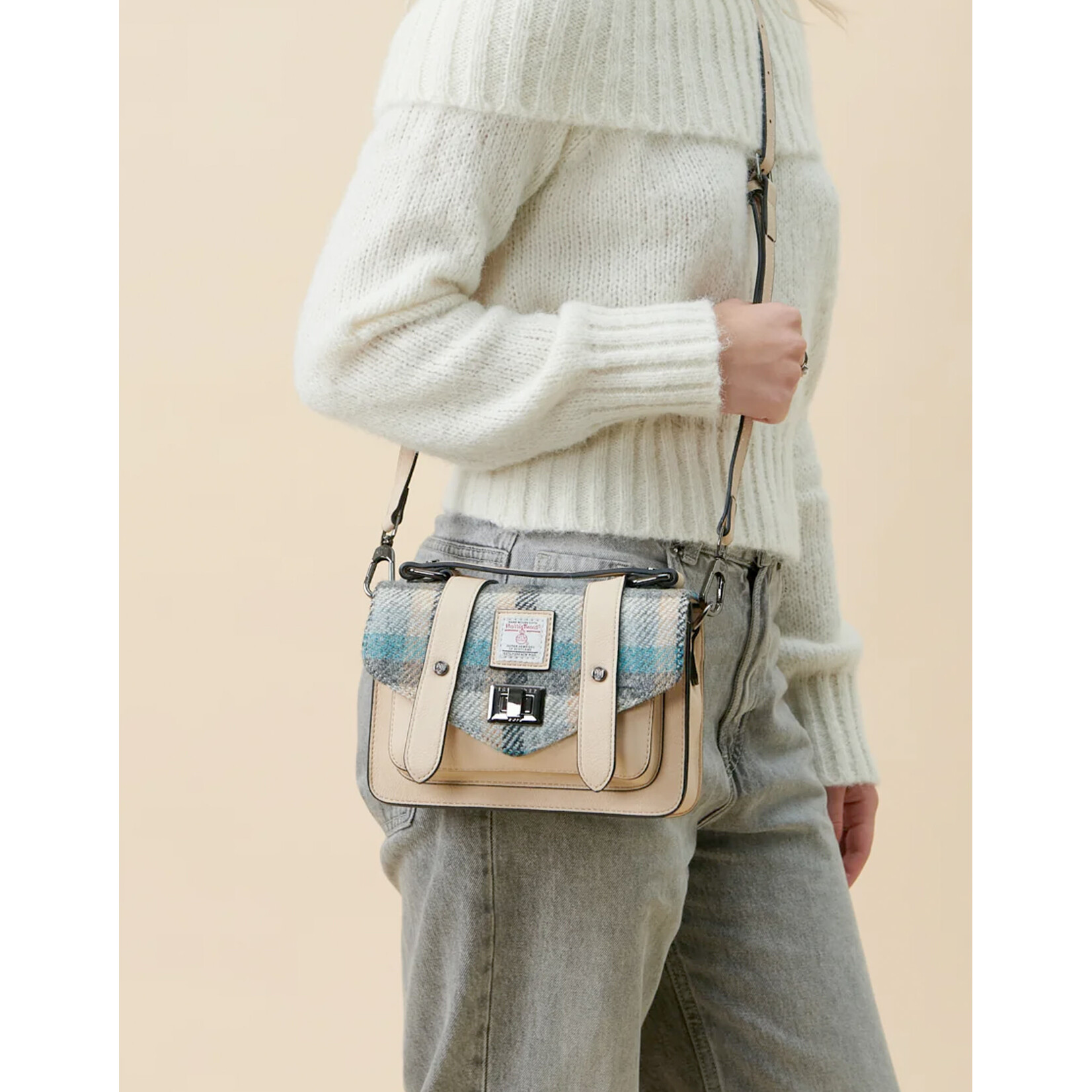 ACCESSORIES ISLANDER MINI SATCHEL w HARRIS TWEED Islander Tartan