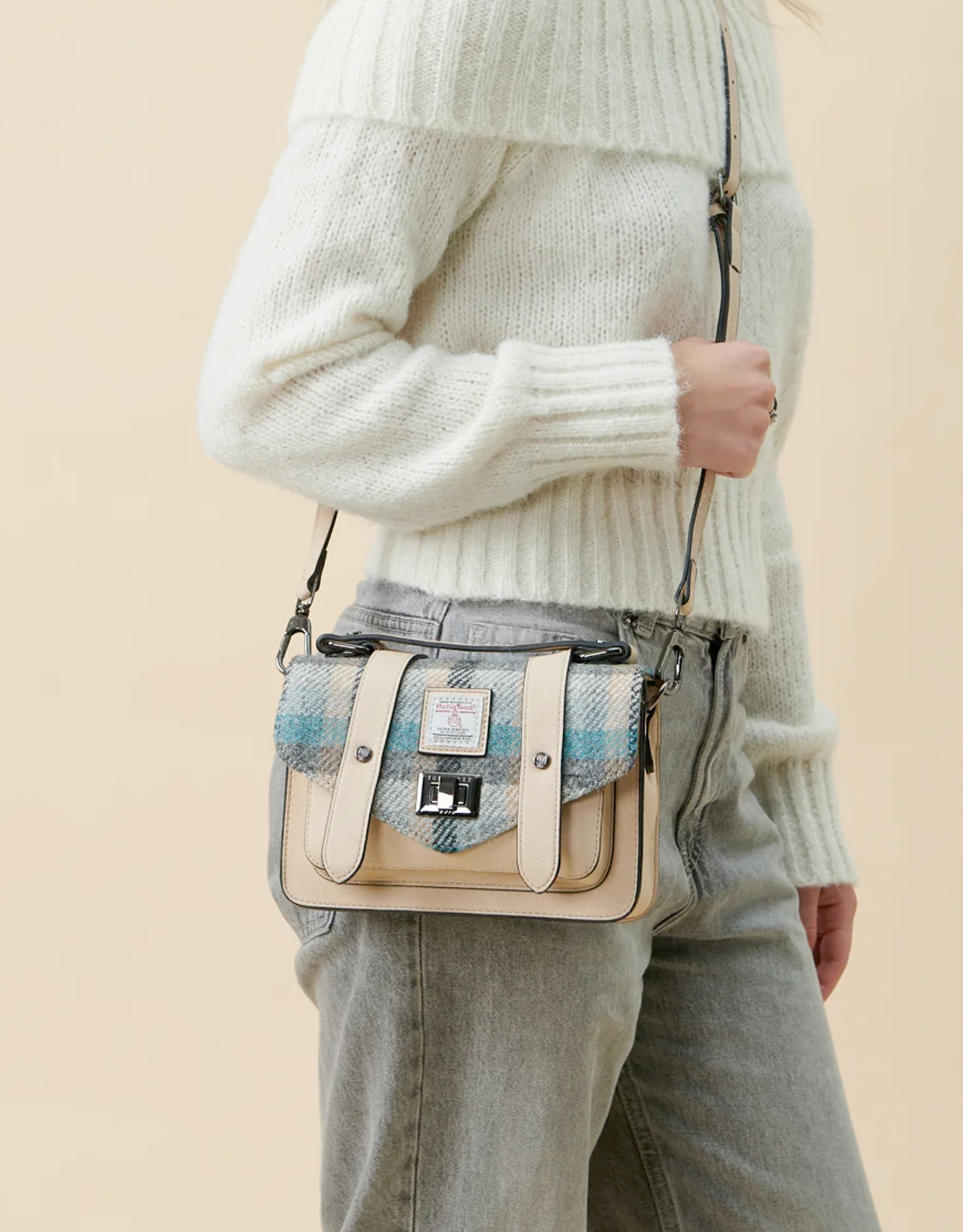 ACCESSORIES ISLANDER MINI SATCHEL w HARRIS TWEED Islander Tartan