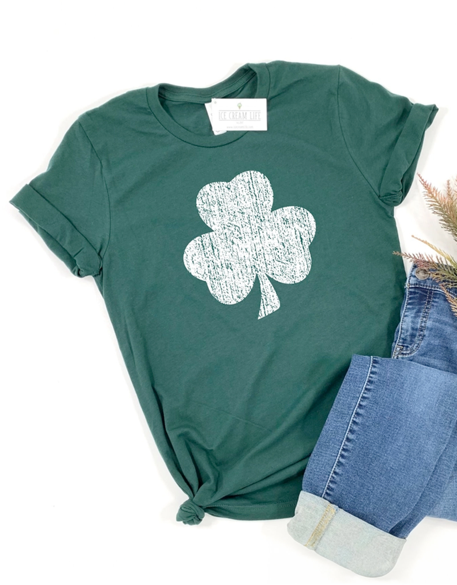 SHIRTS VINTAGE SHAMROCK LADIES T-SHIRT