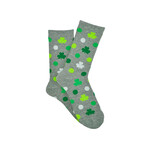 ST PATRICK'S DAY NOVELTY ST PATS SHAMROCK POLKA DOT  SOCKS