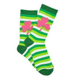 ST PATRICK'S DAY NOVELTY ST PATS STRIPE PINK SHAM SOCKS
