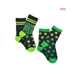 ST PATRICK'S DAY NOVELTY KIDS ST PATS SHAMROCK SOCKS - 2pk