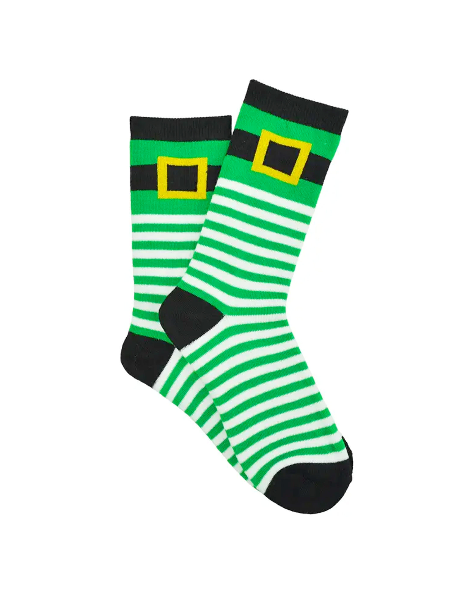 ST PATRICK'S DAY NOVELTY ST PATS LEPR BUCKLE SOCKS